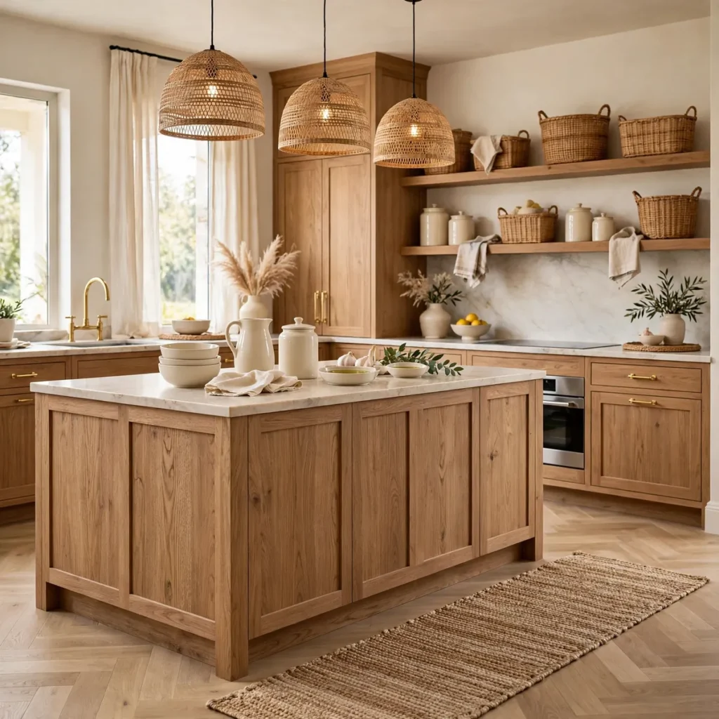 kitchen decor ideas: Woven Baskets and Natural Fibre Texture