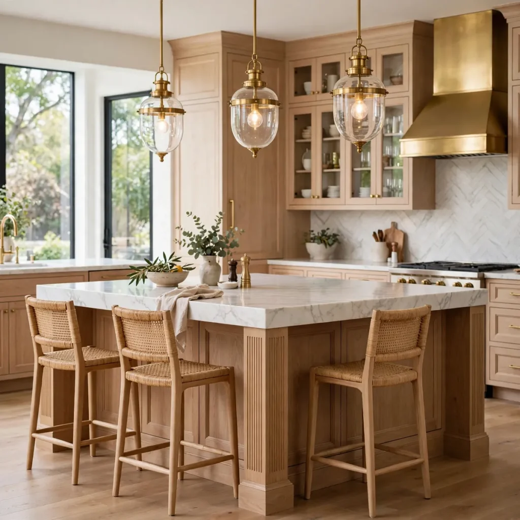 kitchen decor ideas: Pendant Lights That Layer the Glow