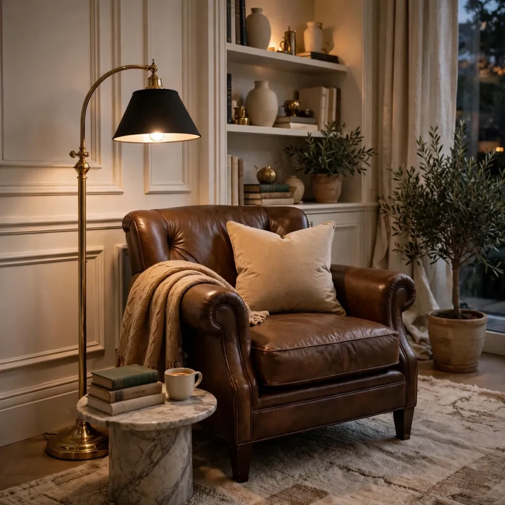 cozy living room ideas: Carve Out a Small Reading Nook