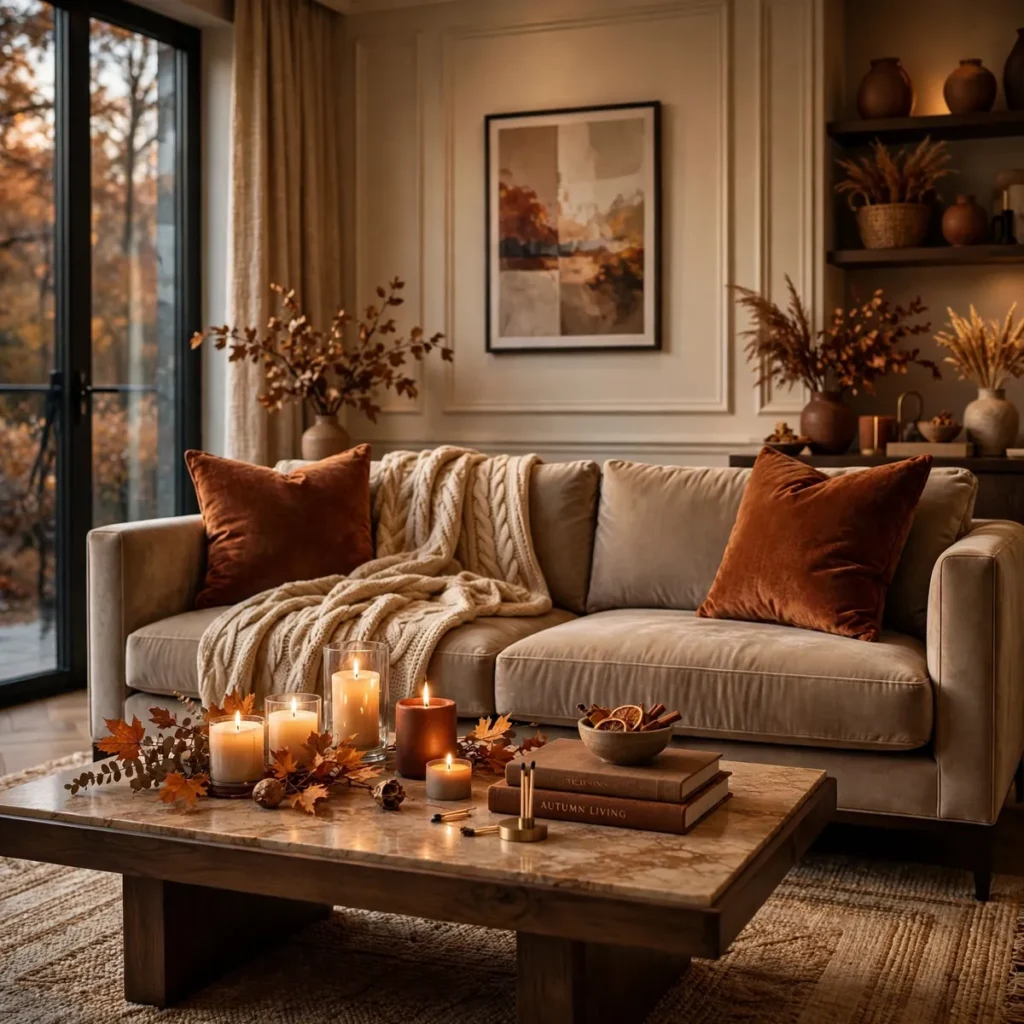 cozy living room ideas: Refresh With a Seasonal Swap