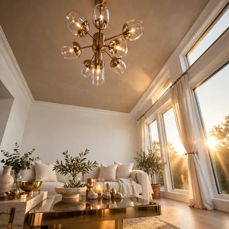 25 Living Room Ceiling Ideas That Turn the Fifth Wall Into the Star living room ceiling ideas: Paint the Ceiling a Contrasting Color