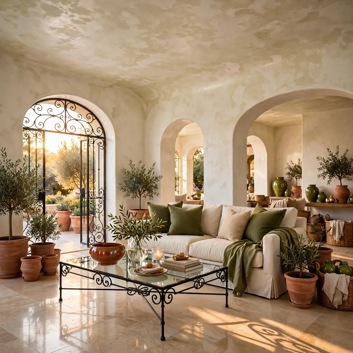 25 Living Room Ceiling Ideas That Turn the Fifth Wall Into the Star living room ceiling ideas: Limewash or Textured Plaster Finish