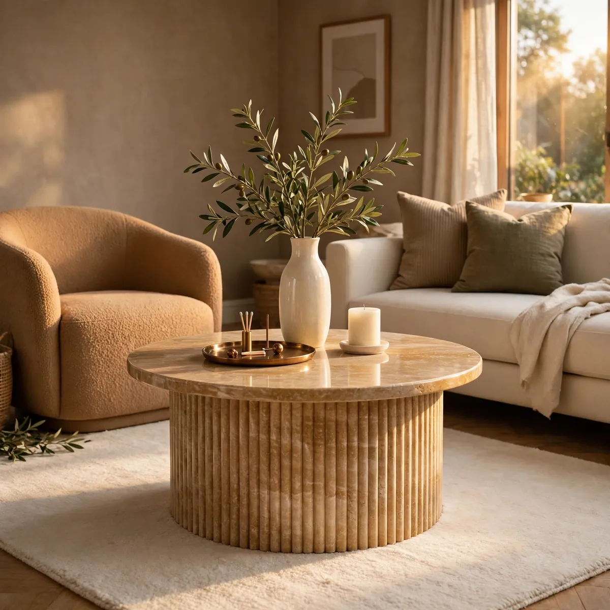 25 Living Room Center Table Ideas to Anchor Your Space Beautifully living room center table ideas: A Drum Table in the Center