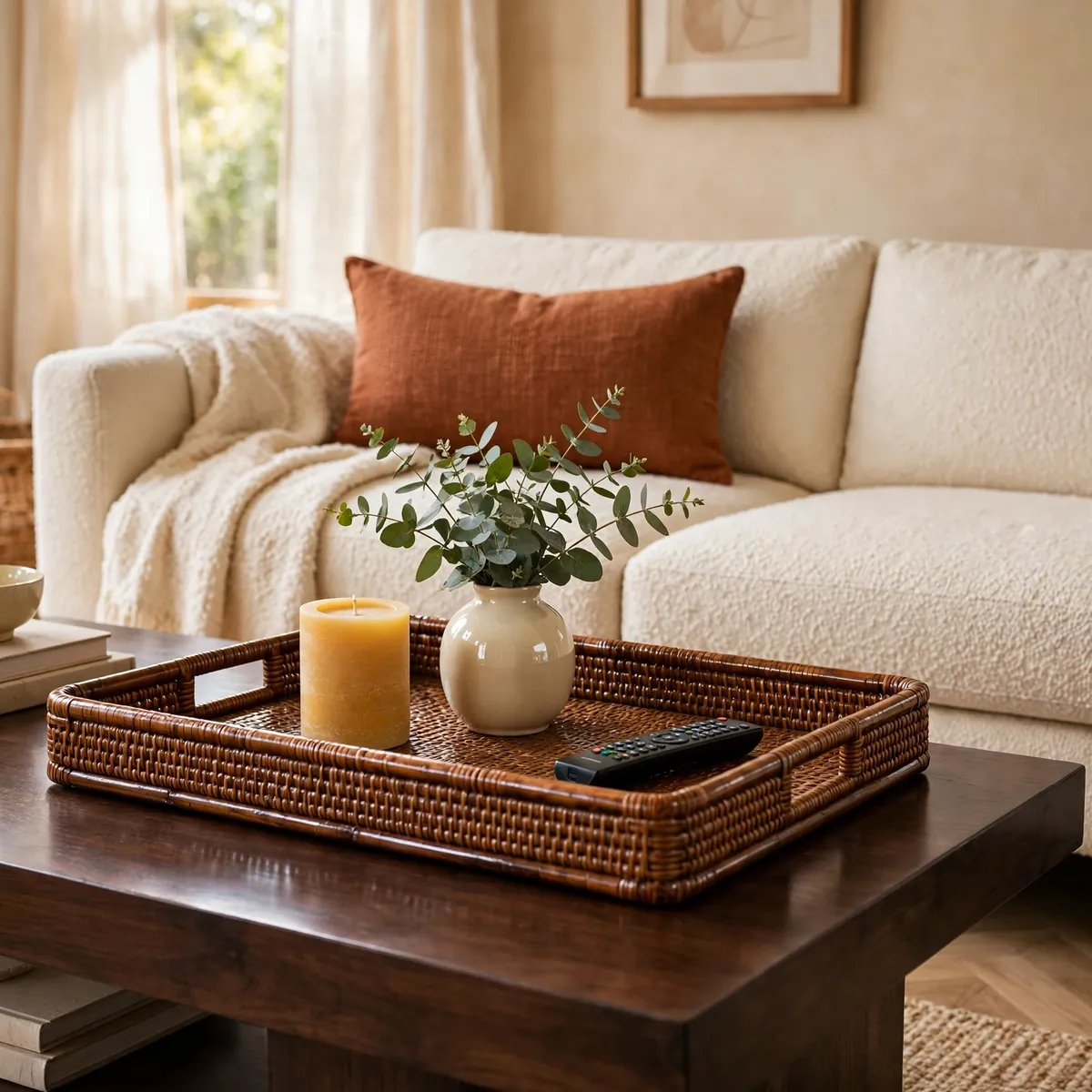 25 Living Room Center Table Ideas to Anchor Your Space Beautifully living room center table ideas: The Tray-First Styling Method