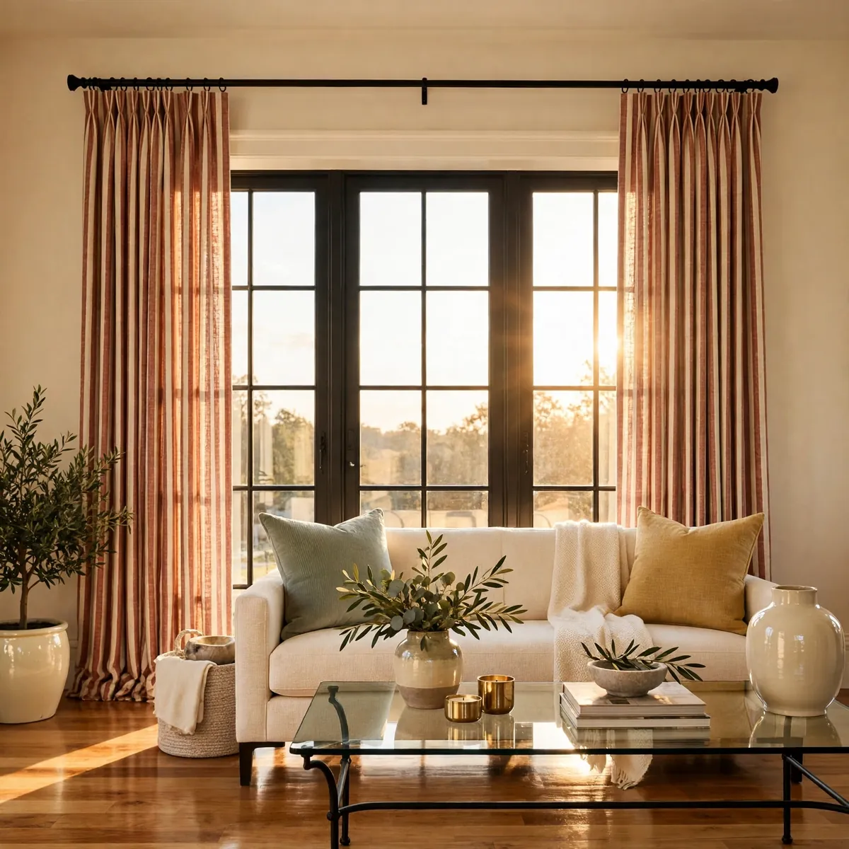 25 Living Room Curtains Ideas That Dress Your Windows Like a Designer living room curtains ideas: Rods Mounted High and Wide