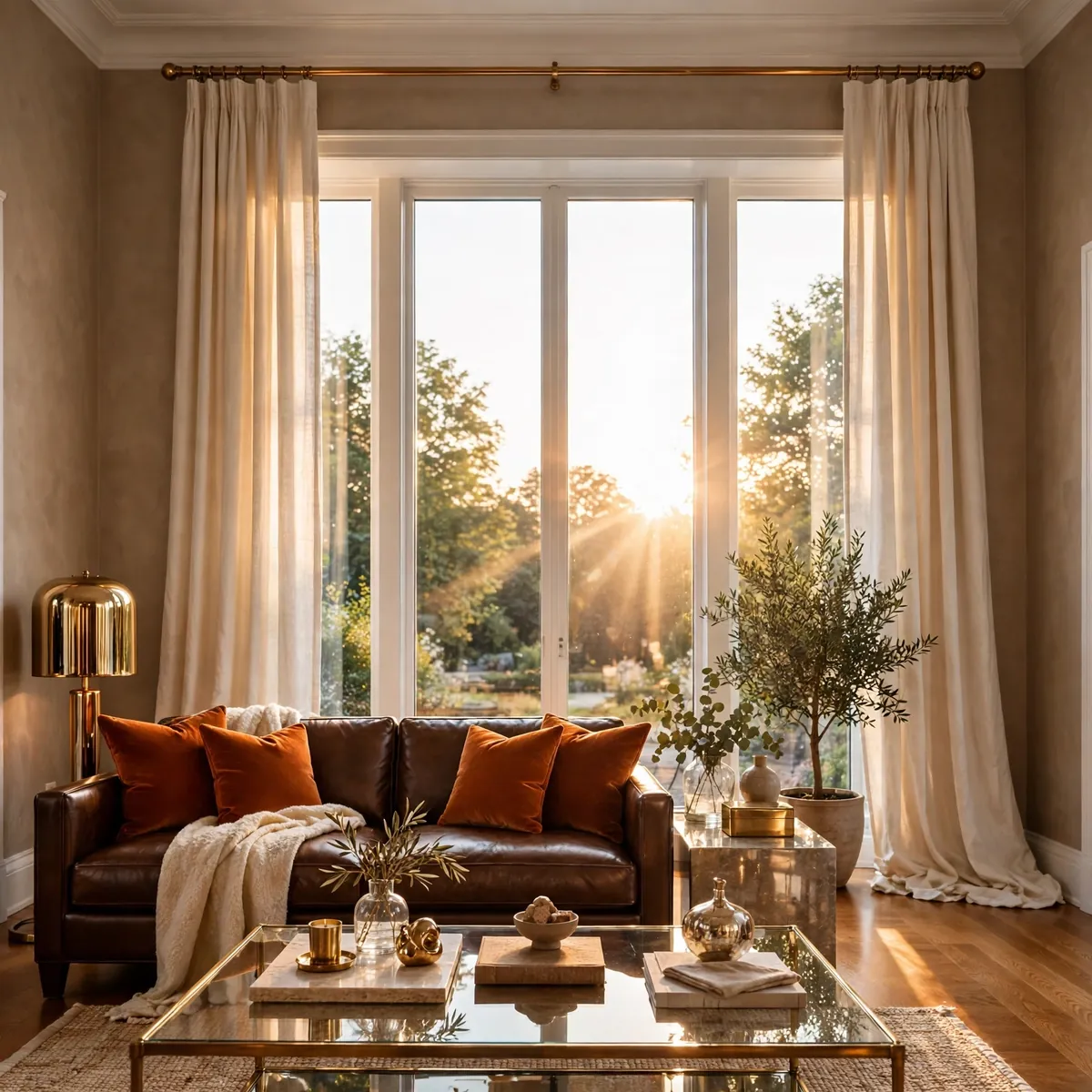 Living Room Decorating Ideas: A Warm, Lived-In Guide to Getting It Right living room decorating ideas: Curtains Hung High and Wide