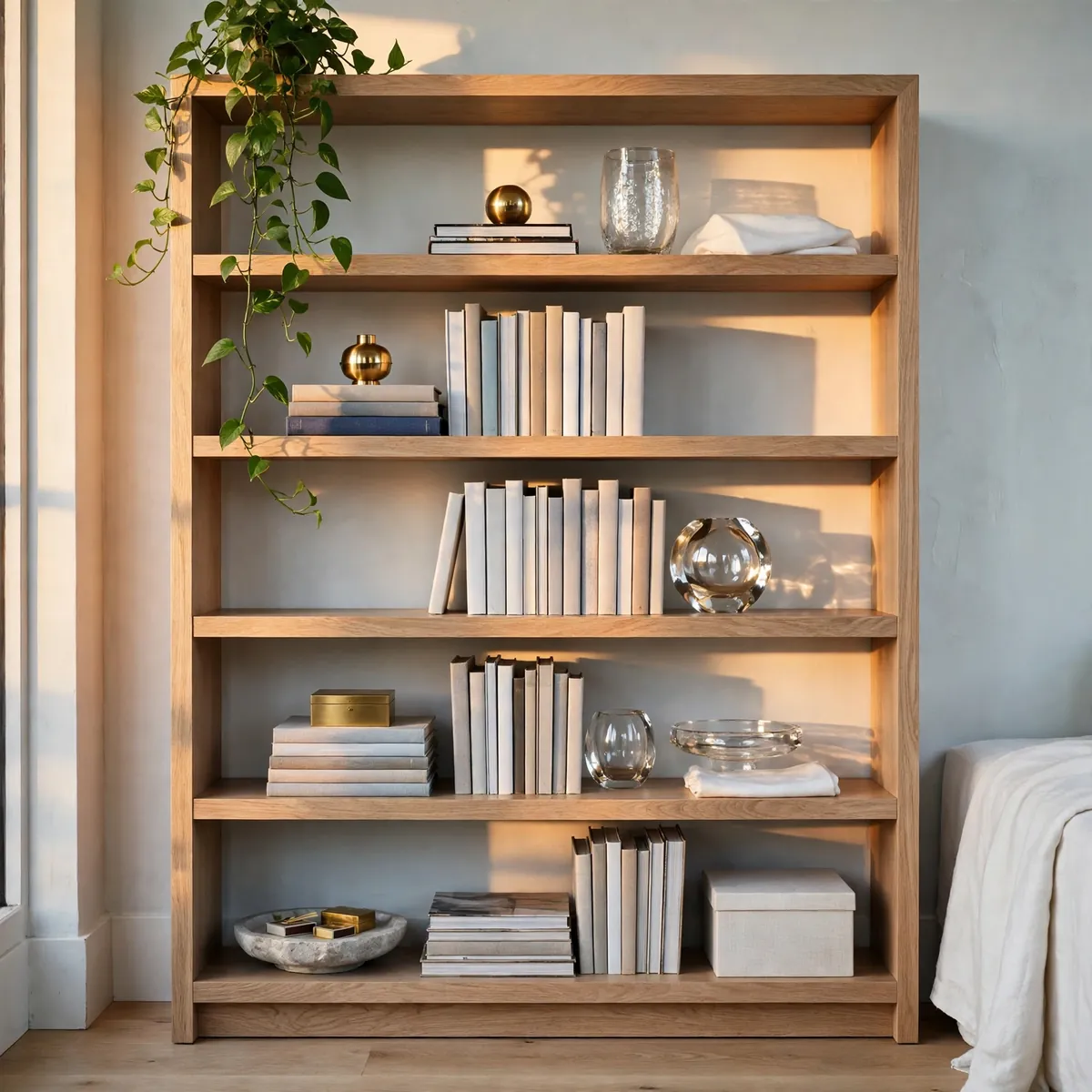 25 Living Room Decor Ideas for a Stylish, Cozy Refresh living room decor ideas: Bookshelves With Breathing Room
