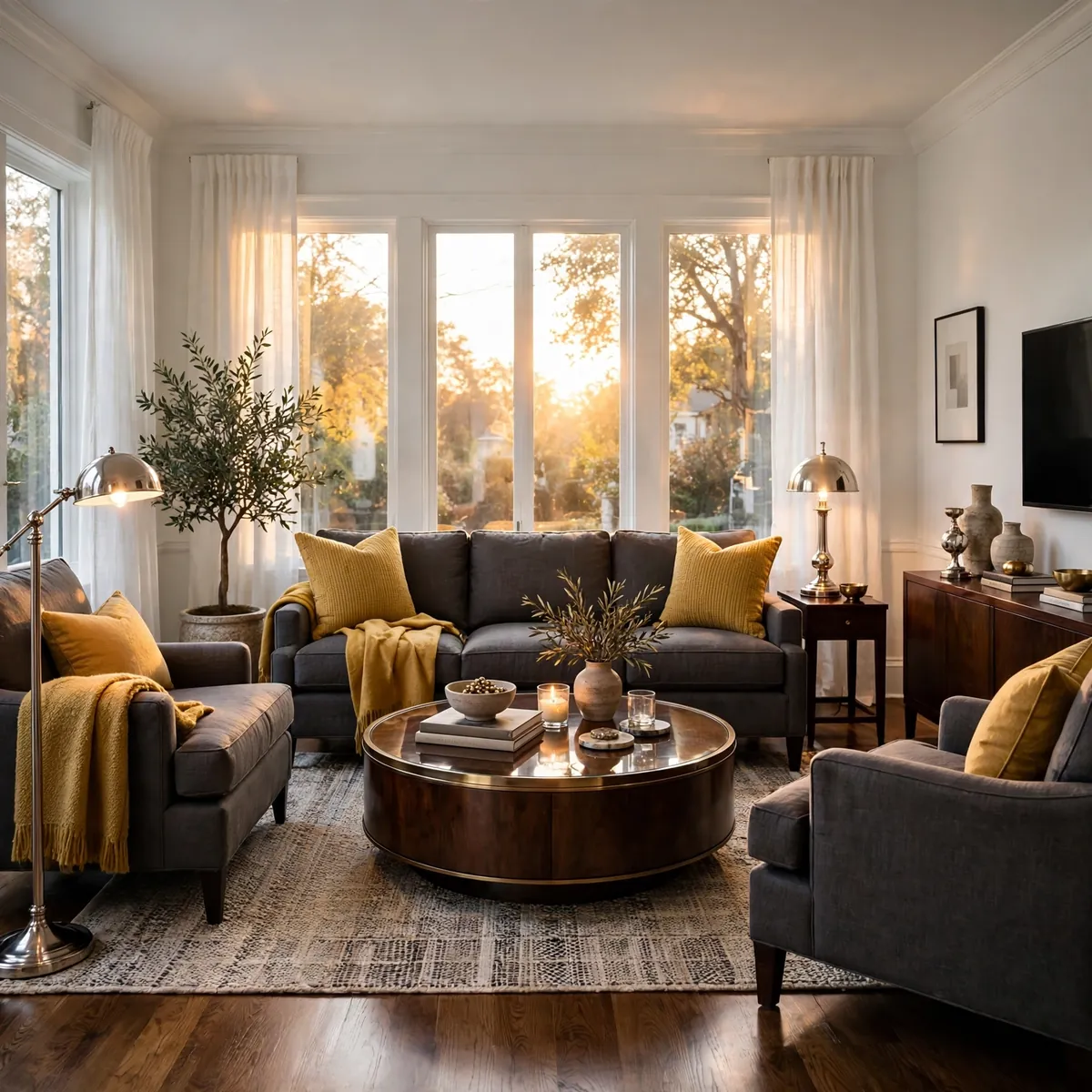 25 Living Room Design Ideas: Timeless Layouts and Style Mixes living room design ideas: Conversation-First U Layout