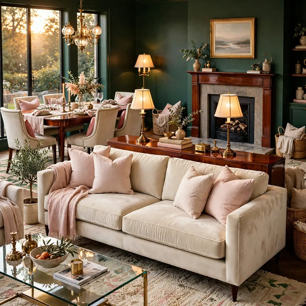25 Living Room Design Ideas: Timeless Layouts and Style Mixes living room design ideas: Back-to-Back Zoning in Open Plan