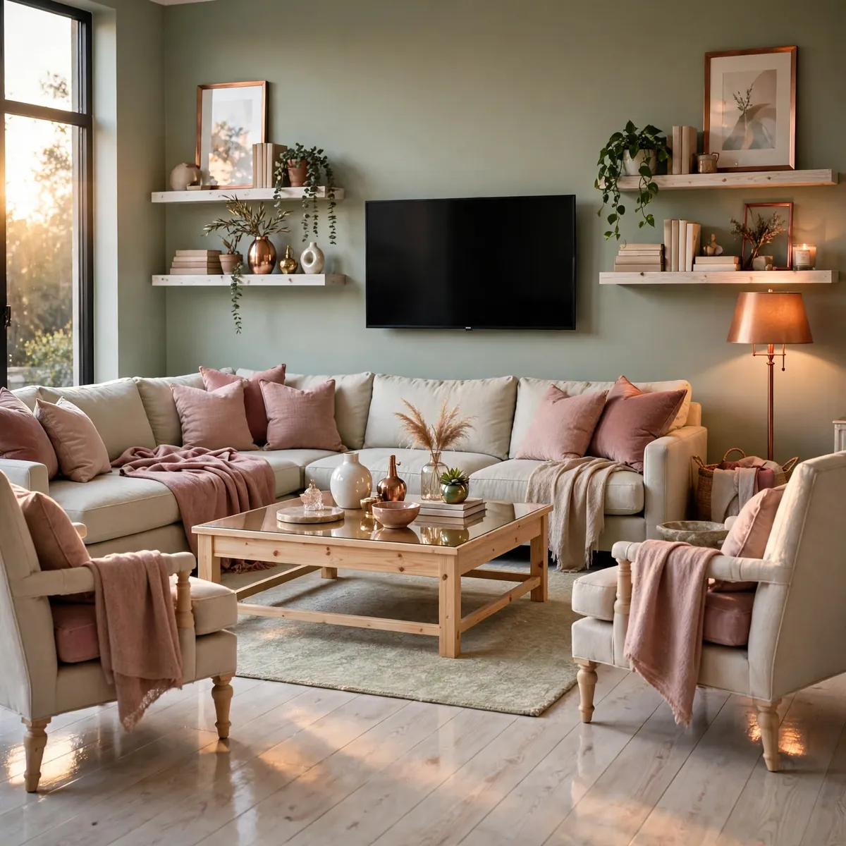 25 Living Room Design Ideas: Timeless Layouts and Style Mixes living room design ideas: Family Layout With Integrated TV