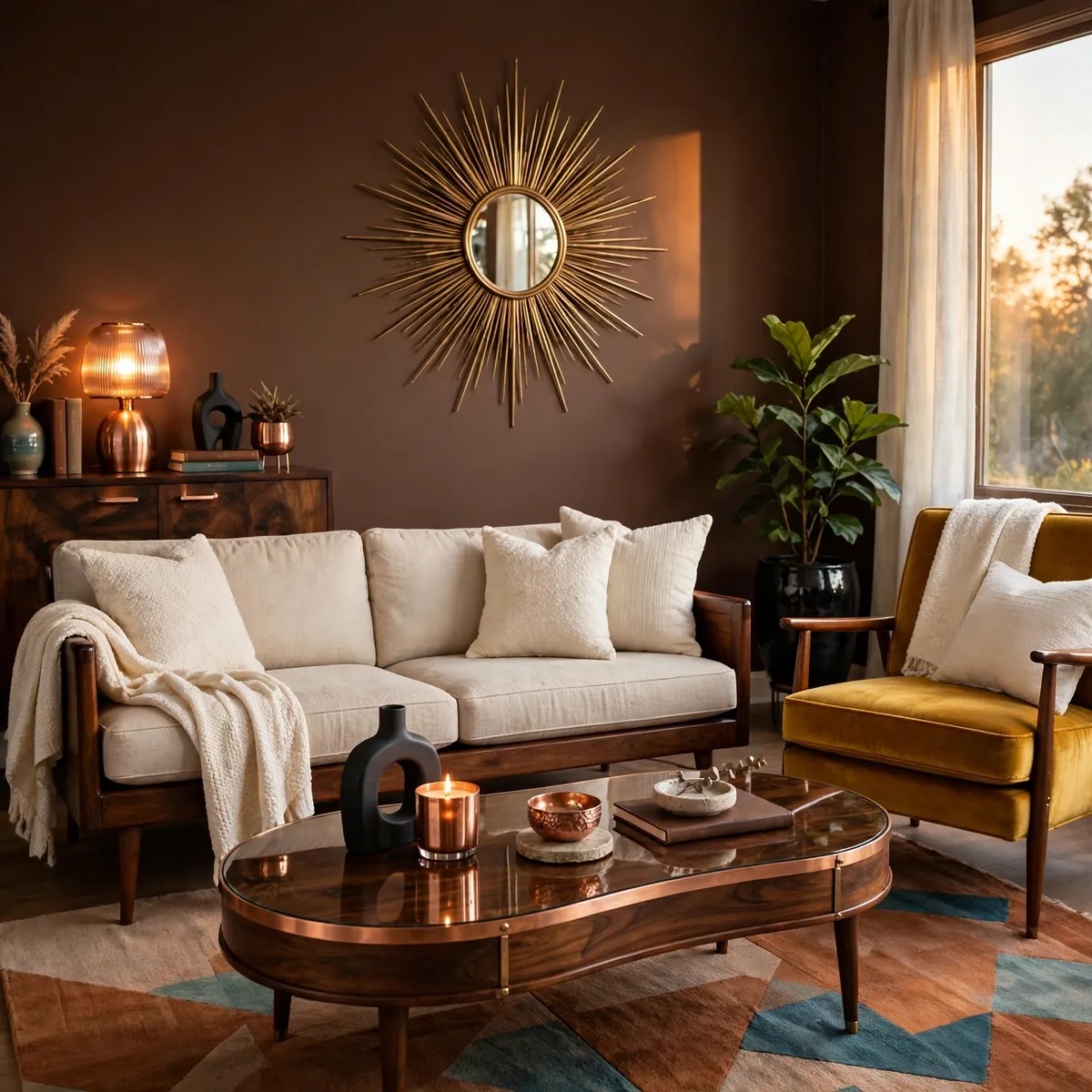 25 Living Room Design Ideas: Timeless Layouts and Style Mixes living room design ideas: Mid-Century Lines Design