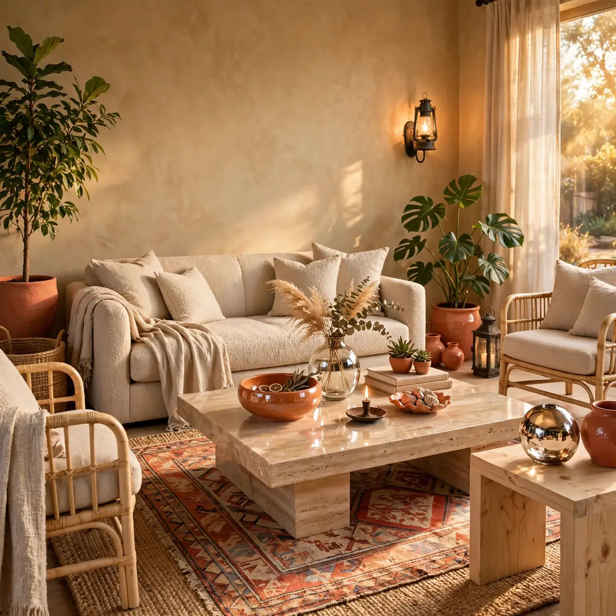 25 Living Room Design Ideas: Timeless Layouts and Style Mixes living room design ideas: Earthy Organic Design