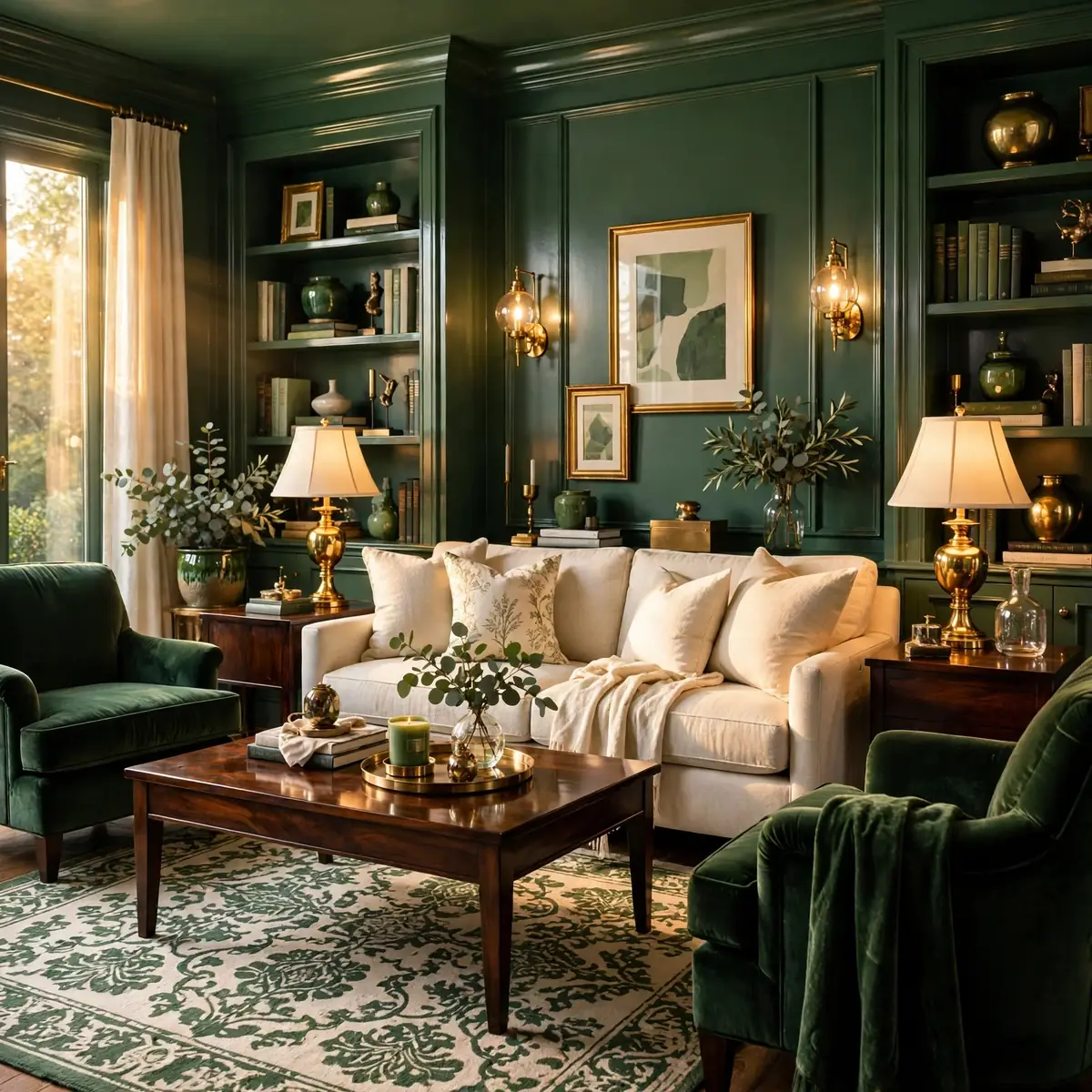 25 Living Room Design Ideas: Timeless Layouts and Style Mixes living room design ideas: Color-Drenched Design