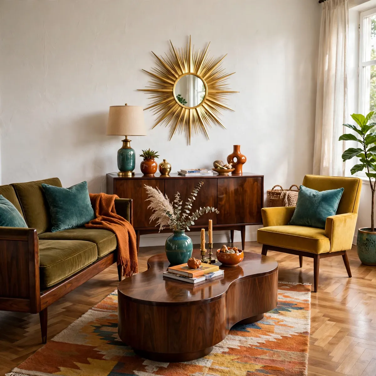 living room inspiration ideas: Mid-Century Retro Revival