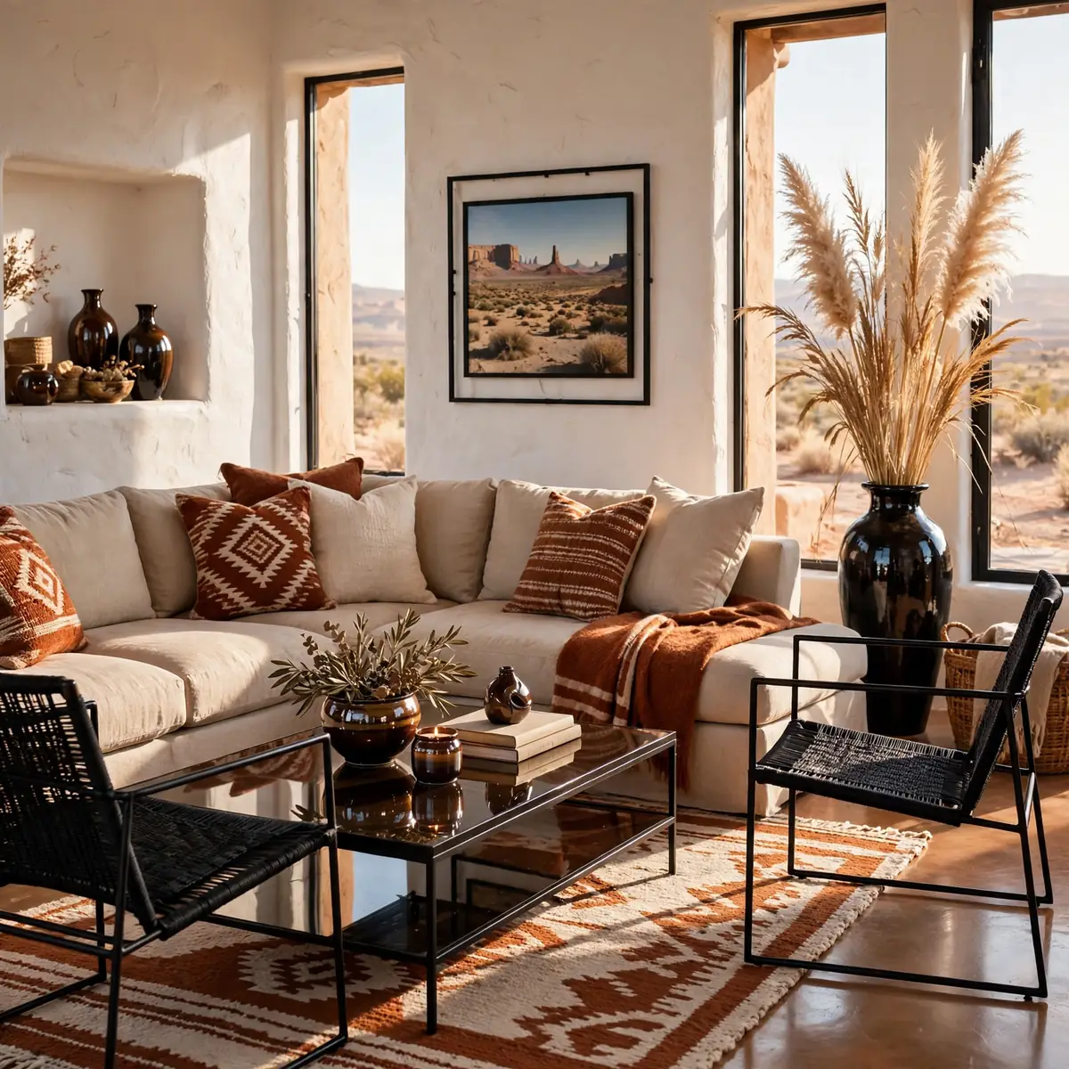 living room inspiration ideas: Desert Adobe Warmth