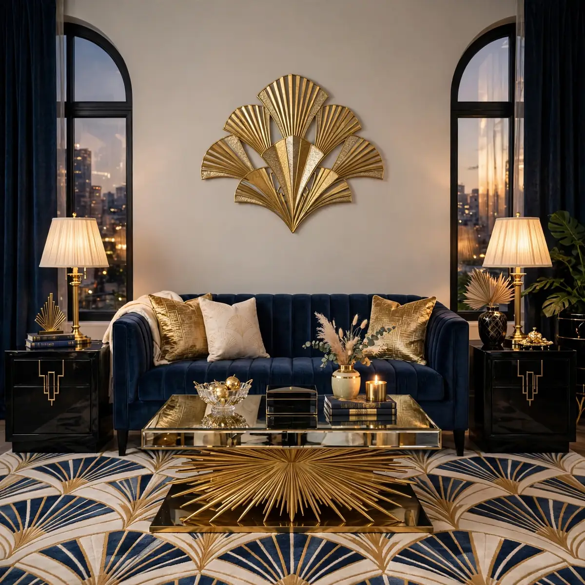 living room inspiration ideas: Art Deco Sparkle