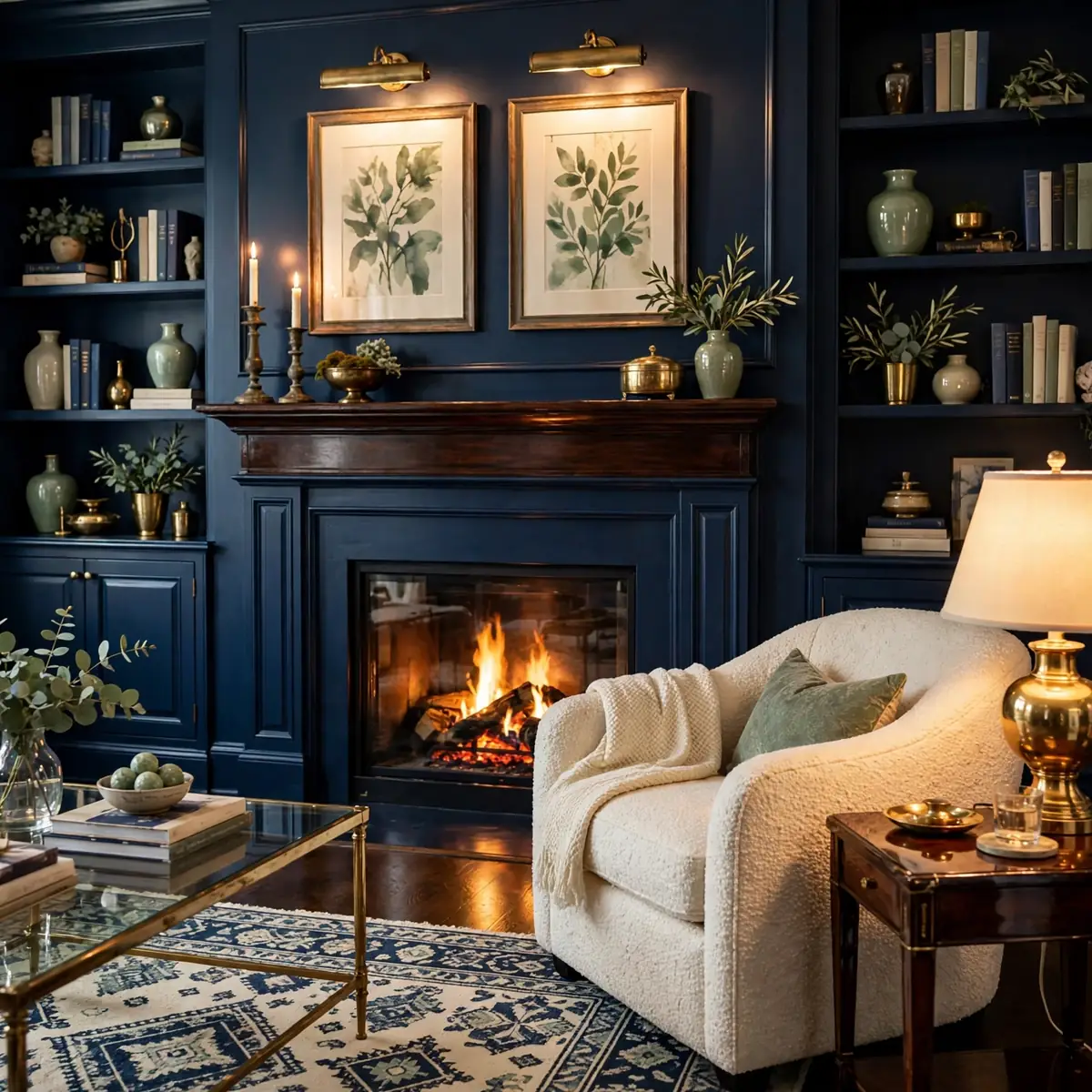 living room inspiration ideas: Classic Navy Blue