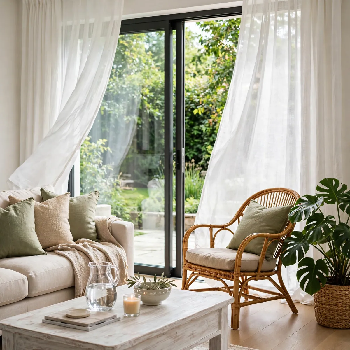 living room inspiration ideas: Light-Filled Indoor-Outdoor Flow