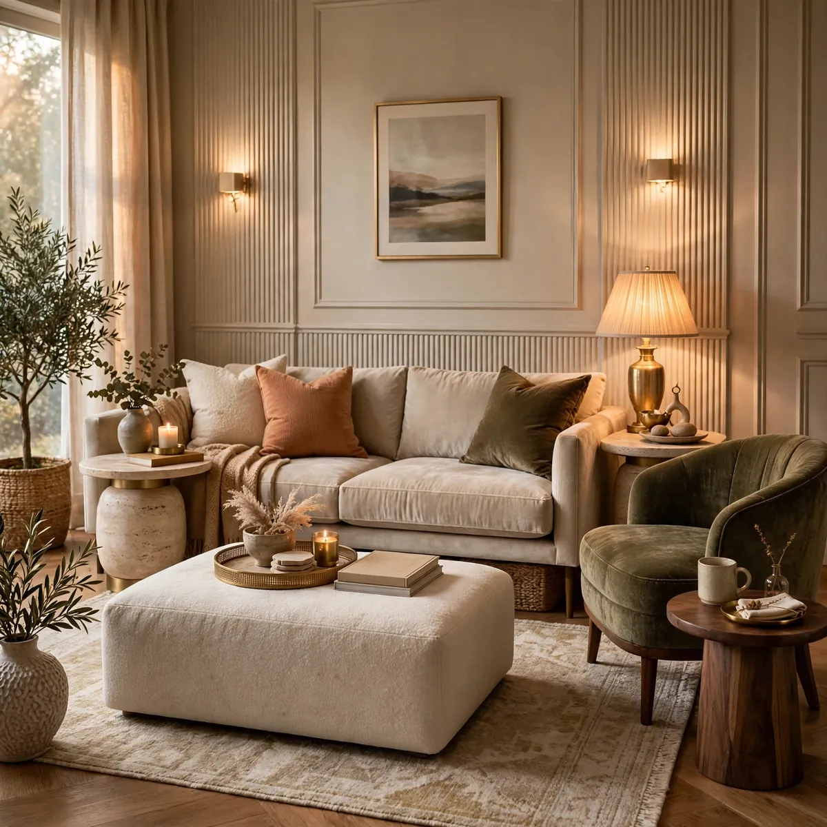 25 Clever Living Room Decor Tips for a Home You'll Love Coming Back To living room decor tips: Give Every Seat a Surface to Set Down a Drink