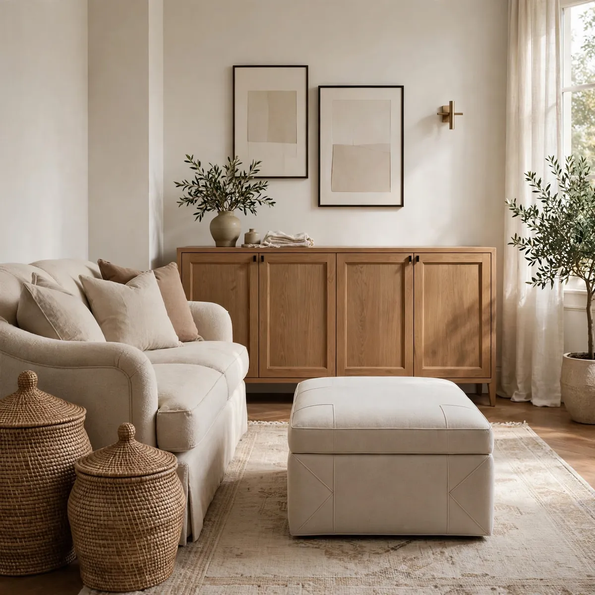 25 Clever Living Room Decor Tips for a Home You'll Love Coming Back To living room decor tips: Hide the Everyday Clutter in Pretty Storage