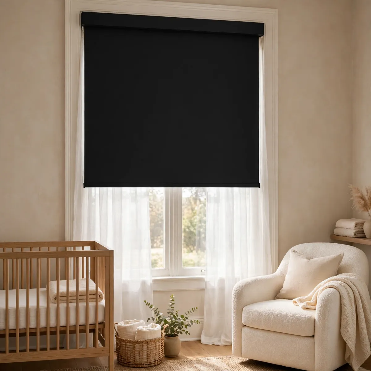 nursery decor ideas: 9. Blackout Window Coverings for Easier Naps
