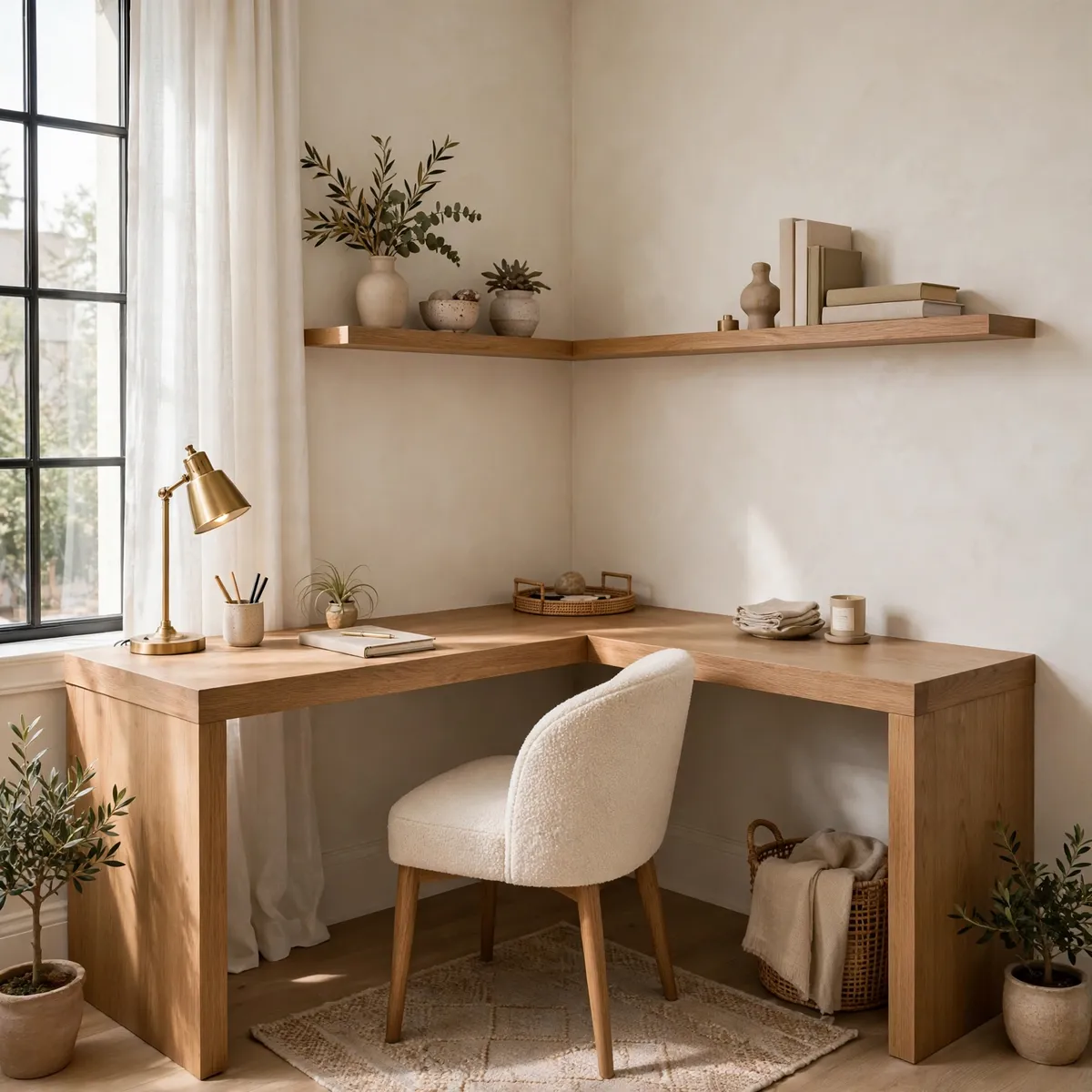 home office decor ideas: Bring in Plants for Fresh Energy