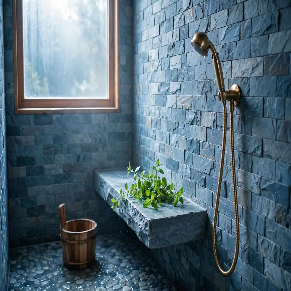 25 Bathroom Spa Ideas That Turn an Ordinary Bathroom Into a Real Retreat bathroom spa ideas: End Every Soak With a Cool Rinse