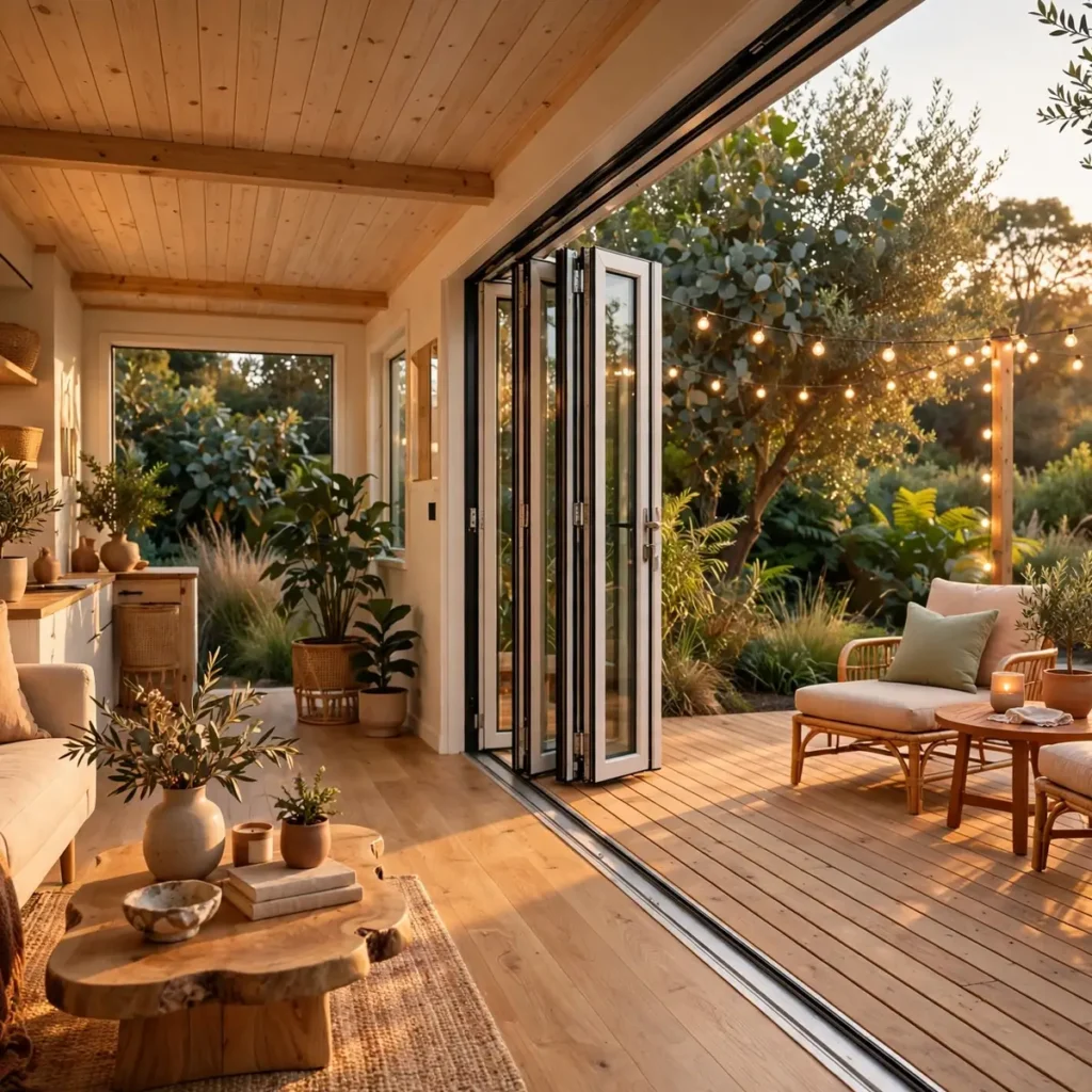 15 Brilliant Tiny Home Remodel Ideas That Make Small Spaces Feel Luxurious tiny home remodel ideas: Open the Wall to the Outdoors With Folding Doors