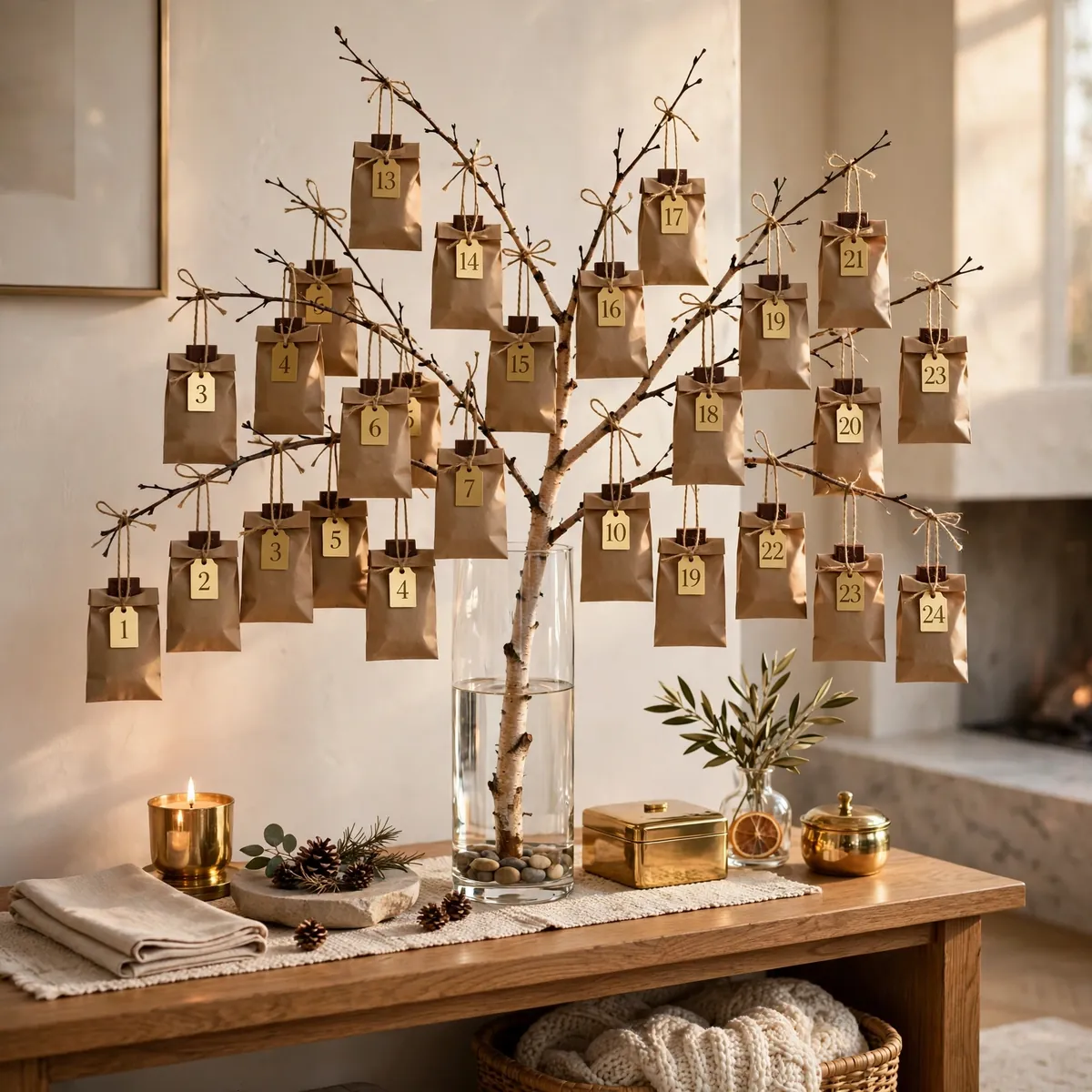 25 Christmas Living Room Decor Ideas for a Magical Holiday Home christmas living room decor ideas: Build a DIY Advent Calendar Corner