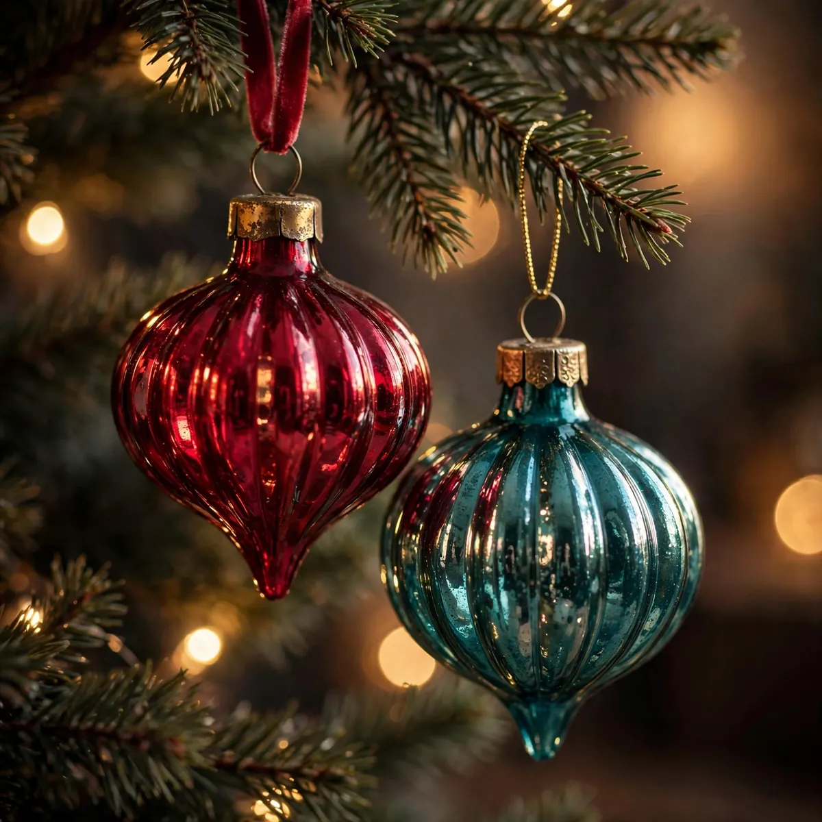christmas tree decor ideas: The Mercury Glass Collection
