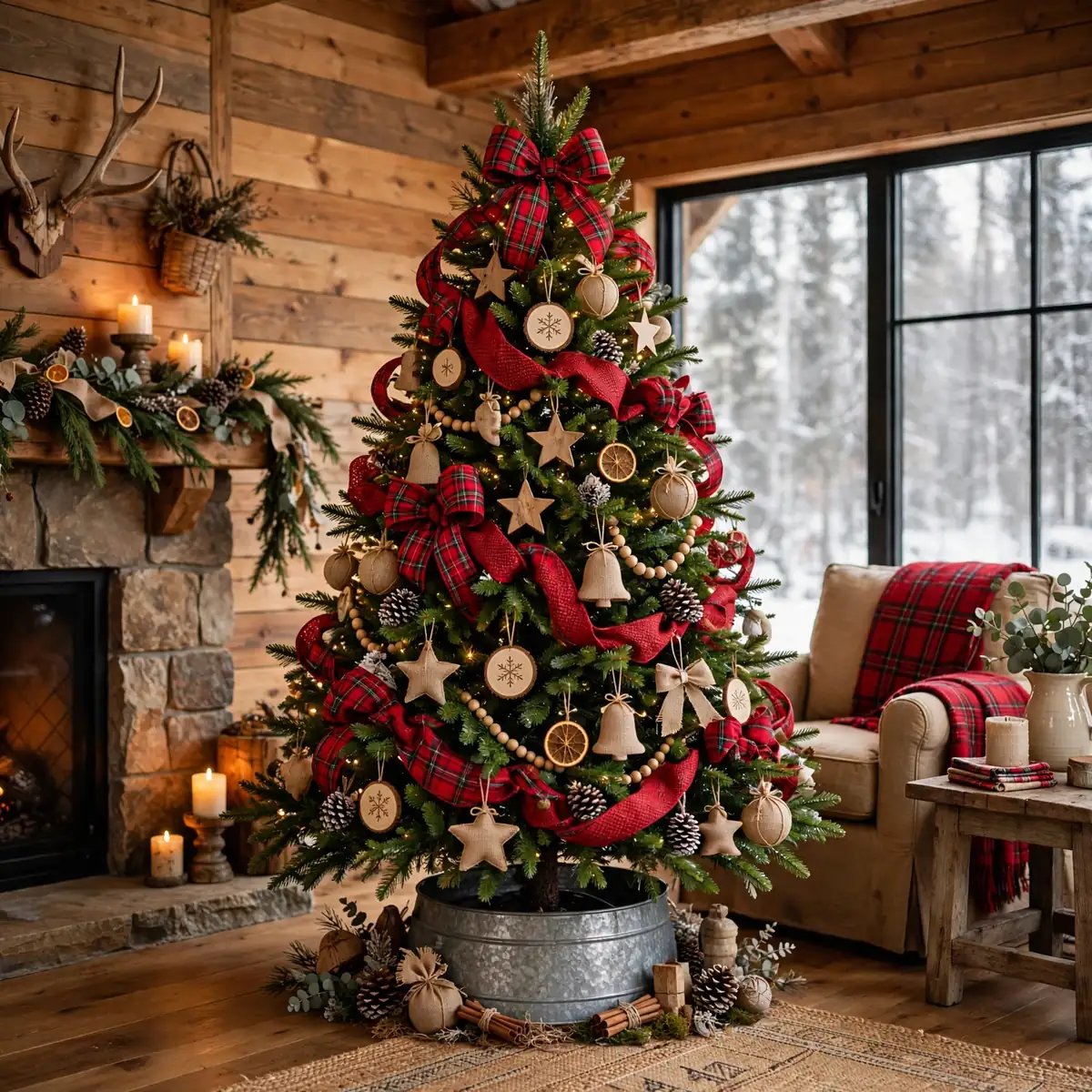 christmas tree decor ideas: Champagne Monochrome