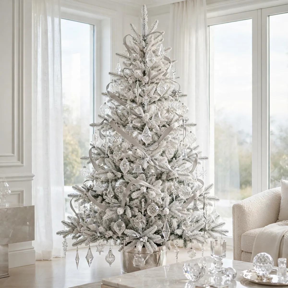 christmas tree decor ideas: Tarnished Brass Accents